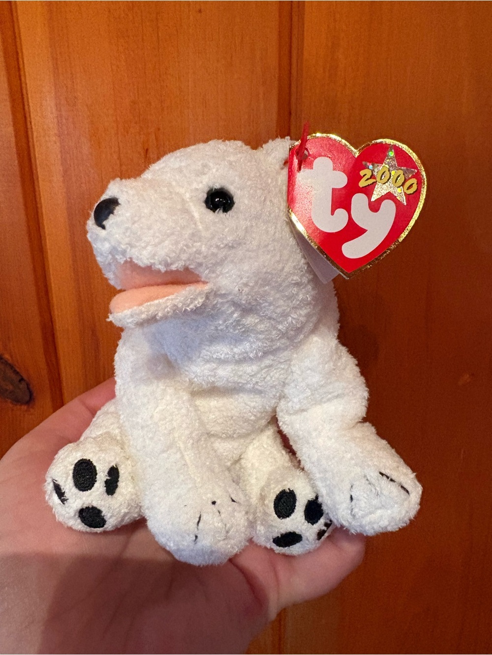 Ty Beanie Babies White Polar Bear Aurora